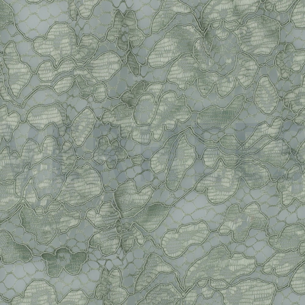 LACE TWO-SIDE SCALLOP LIGHT GREEN #7
