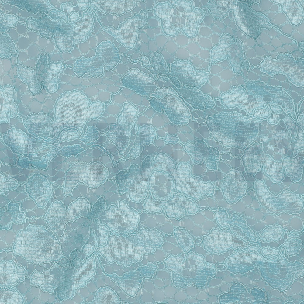 LACE TWO-SIDE SCALLOP LIGHT BLUE #7