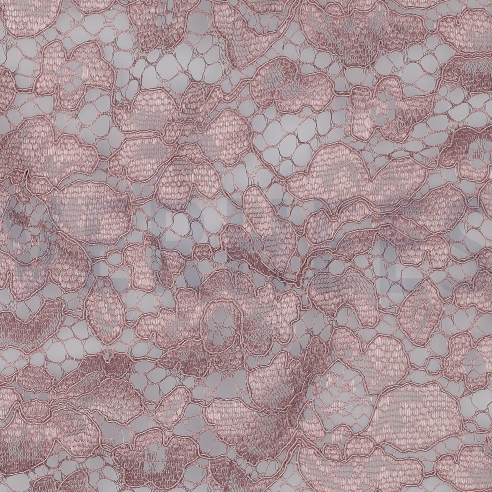 LACE TWO-SIDE SCALLOP MAUVE #7