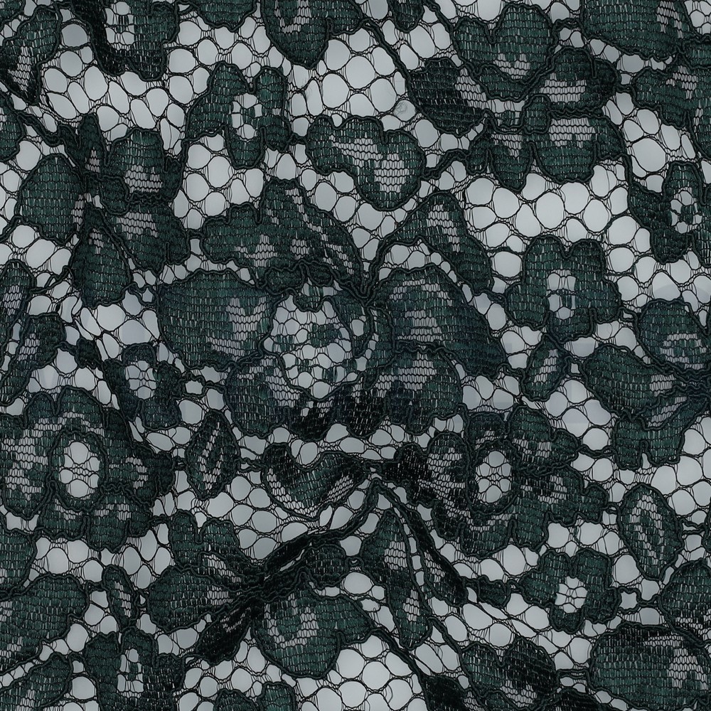 LACE TWO-SIDE SCALLOP DARK GREEN #7