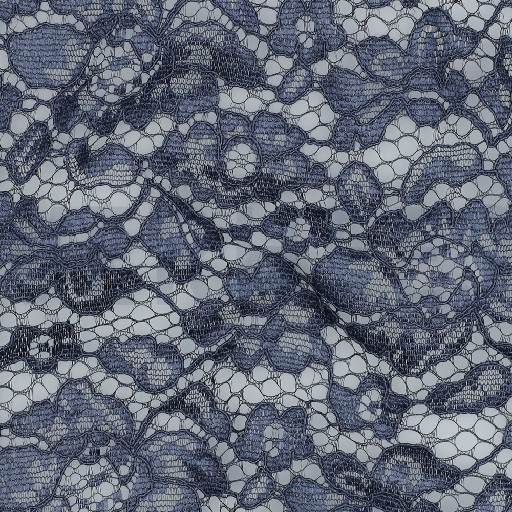 SPITZE ZWEISEITIGE BOGENKANTE JEANSBLAU #7
