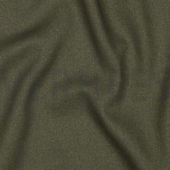 LINEN VISCOSE ARMY GREEN #7