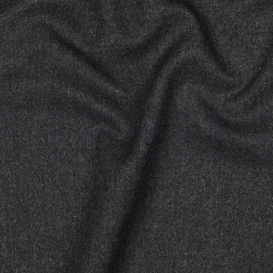 VISKOSE GABARDINE ANGERAUT STRETCH DUNKELGRAU MELIERT #7
