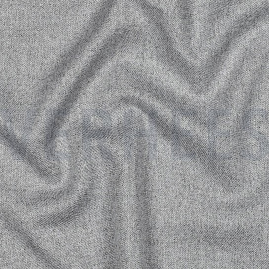 VISKOSE GABARDINE ANGERAUT STRETCH HELLGRAU MELIERT #7