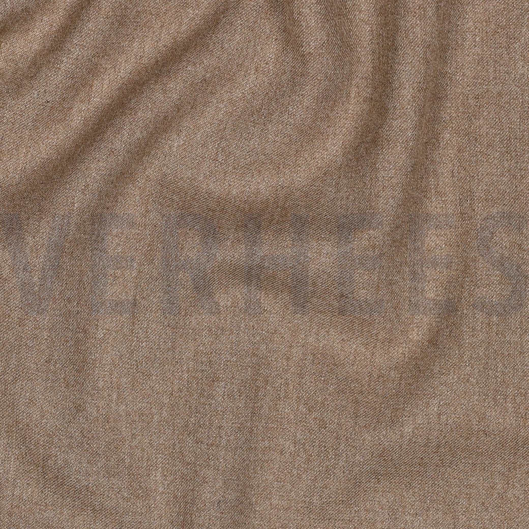 VISKOSE GABARDINE ANGERAUT STRETCH SAND MELIERT #7