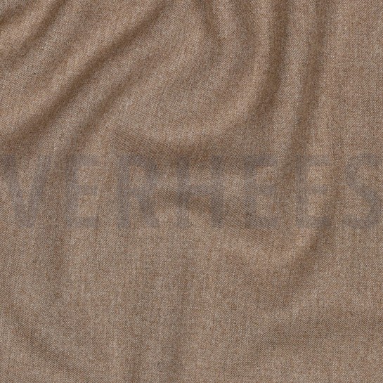 VISKOSE GABARDINE ANGERAUT STRETCH SAND MELIERT #7