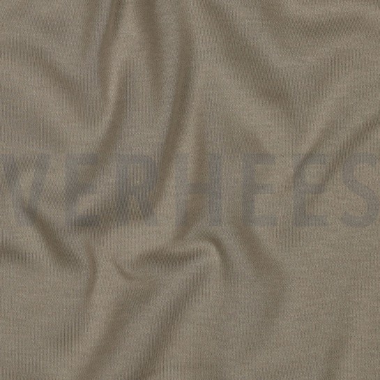 BAUMWOLL JERSEY INTERLOCK GOTS SAND #7