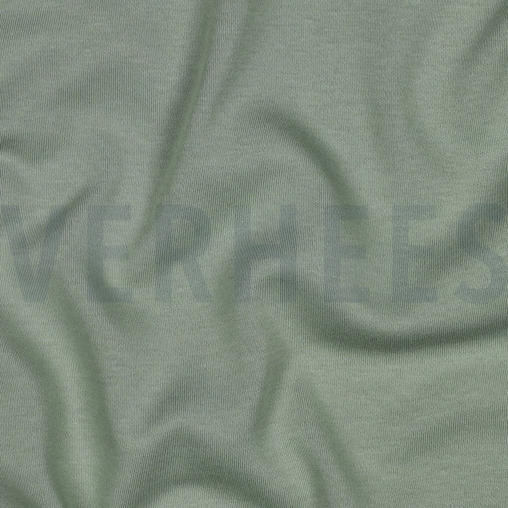 KATOENEN INTERLOCK JERSEY GOTS SALIEGROEN #7