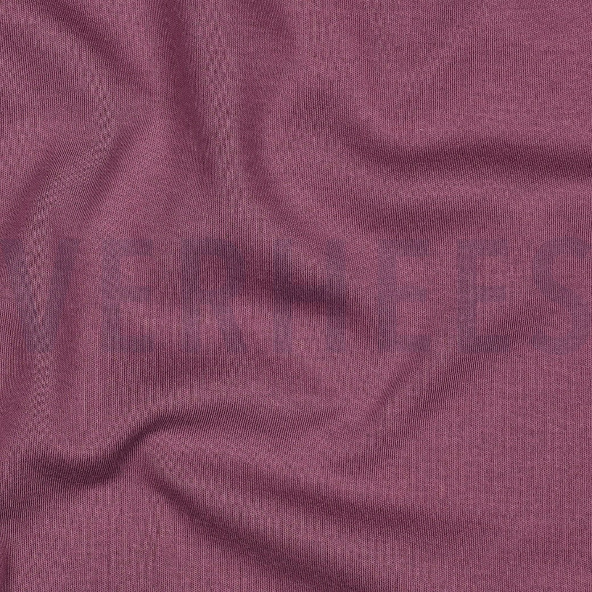 BAUMWOLL JERSEY INTERLOCK GOTS AUBERGINE (high resolution) #2