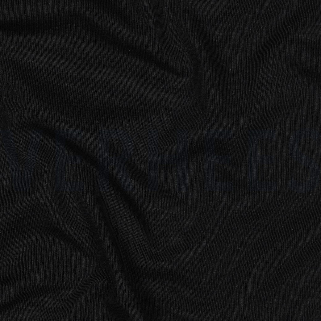 JERSEY 100% BAUMWOLLE GOTS SCHWARZ #7