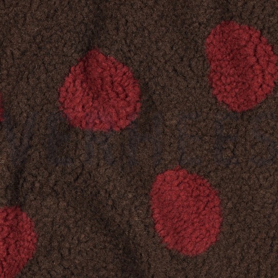 TEDDY JACQUARD POIS BRUN FONCÉ #7