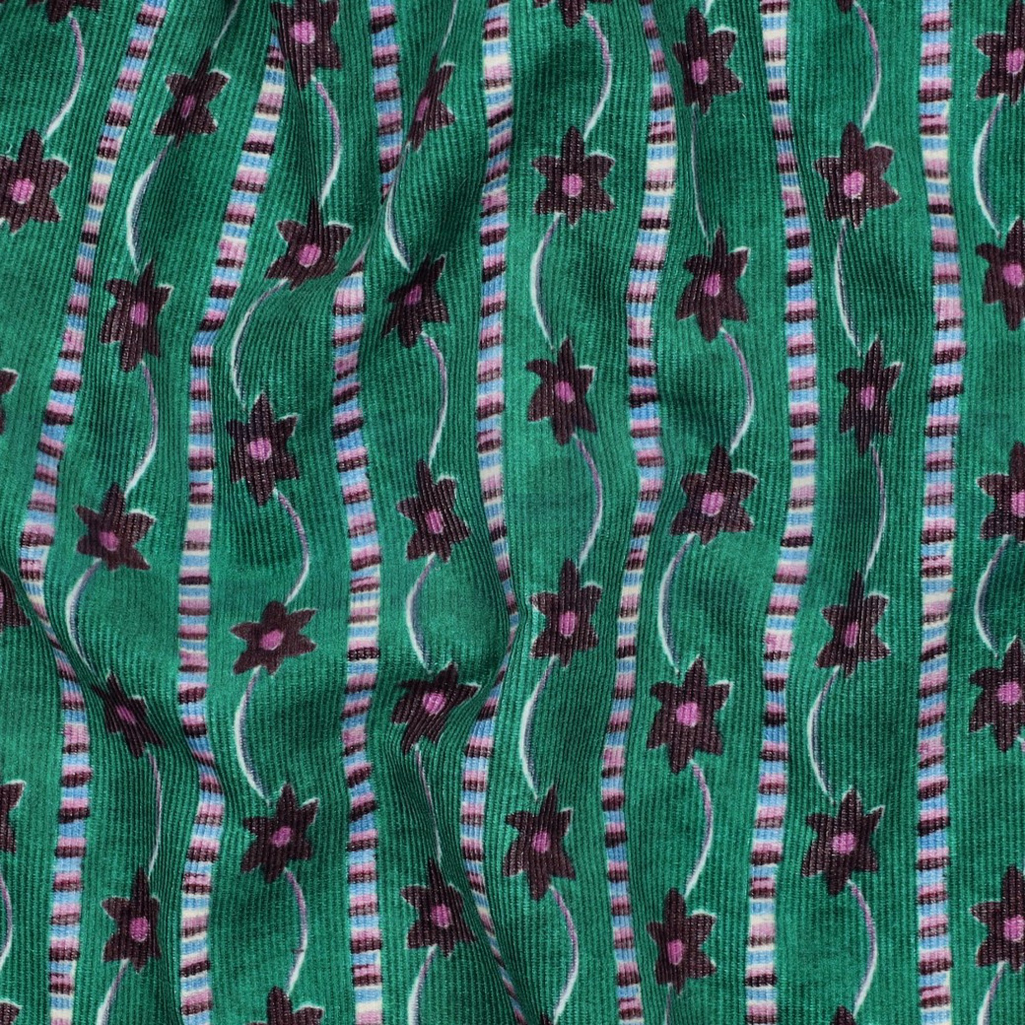 FEINCORD DIGITAL BLUMEN GRÜN (high resolution) #2