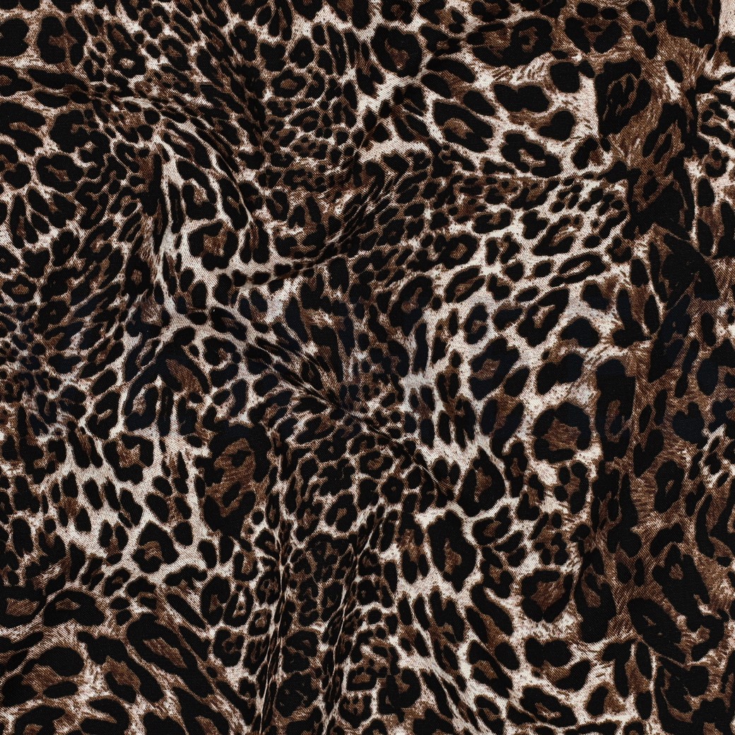 VISCOSE RADIANCE DIGITAL PEAU D’ANIMAL BRUN #7