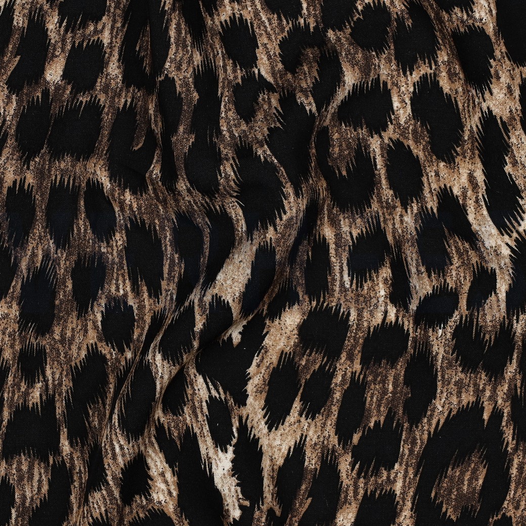 VISCOSE RADIANCE DIGITAL PEAU D’ANIMAL BRUN #7
