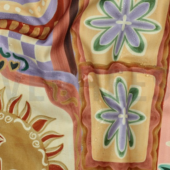 NAPPE DIGITAL DÉPERLANT  PATCHWORK PURPLE #7