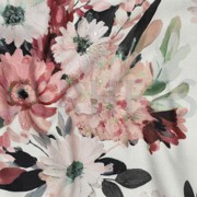 NAPPE DIGITAL DÉPERLANT FEUILLES FLEURS BLANC (thumbnail) #2
