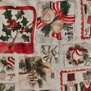 TOILE DÉCORATION LIN LOOK DIGITAL NOËL NATUREL (thumbnail) #2