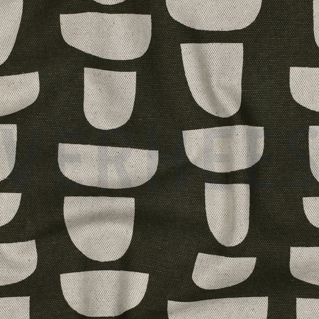 CANVAS LINEN LOOK ABSTRACT GREEN #7