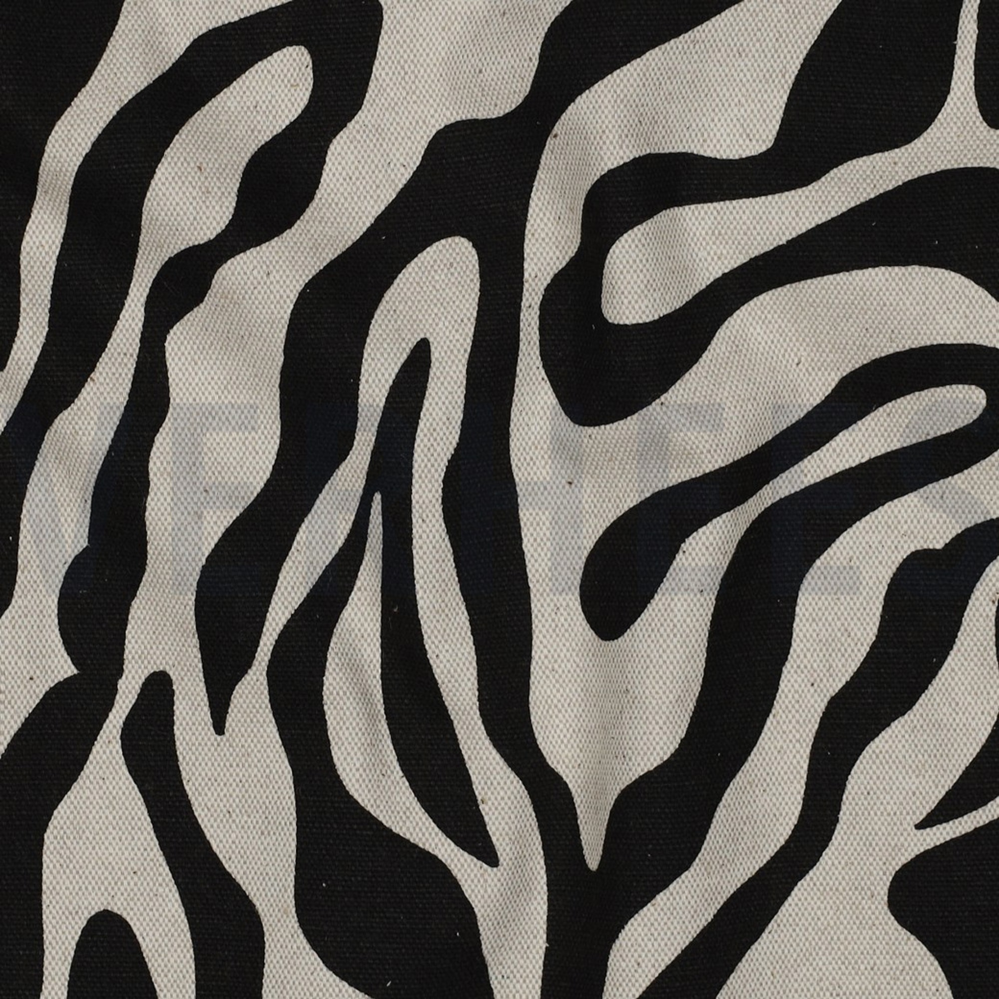 TOILE DÉCORATION LIN LOOK PEAU D’ANIMAL NOIR (high resolution) #2