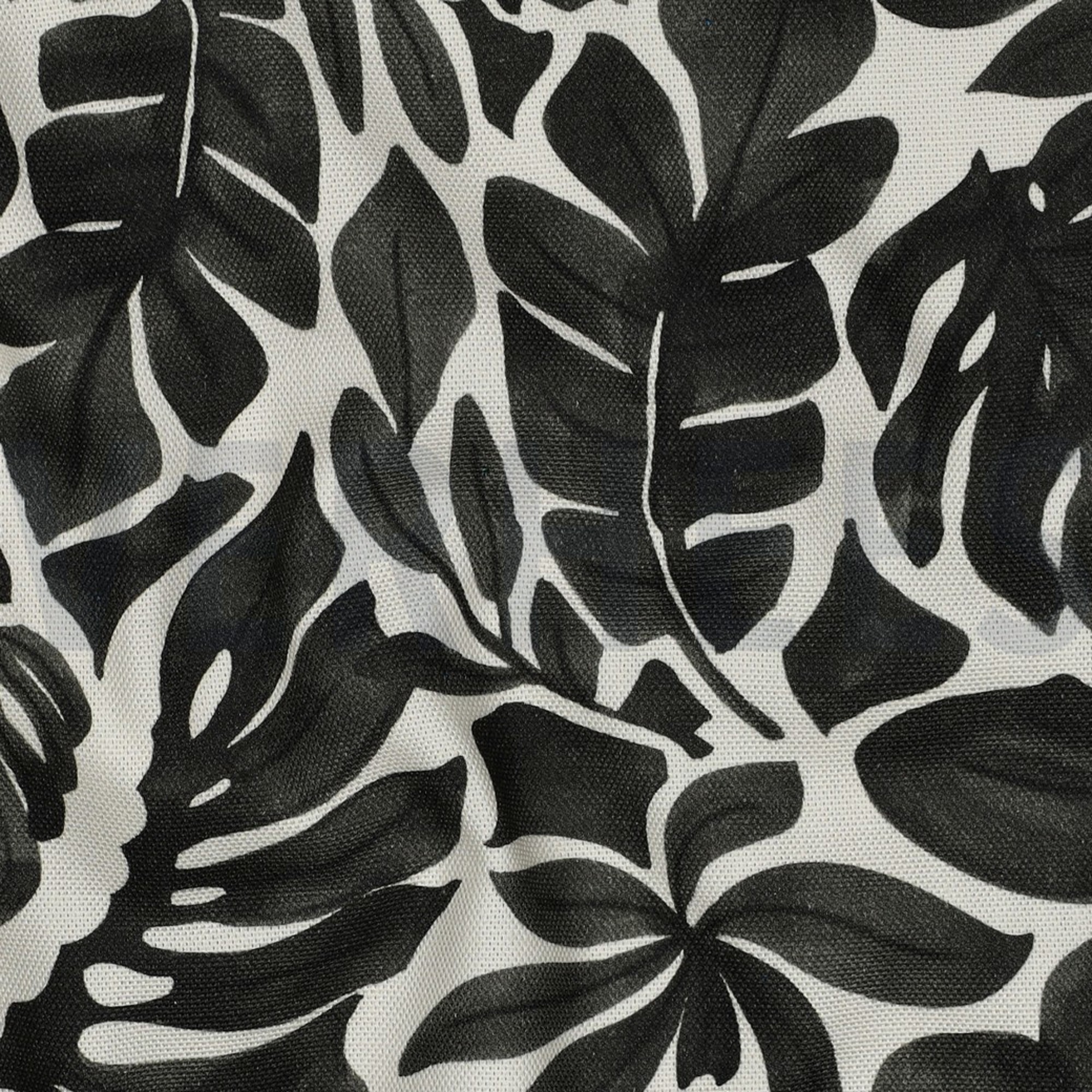 TOILE DÉCORATION DIGITAL FEUILLES GRIS (high resolution) #2
