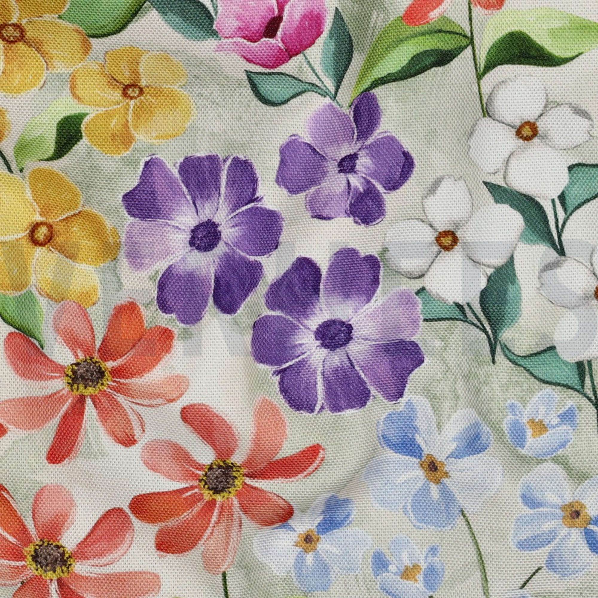 TOILE DÉCORATION FLEURS MULTICOLORE (high resolution) #2