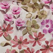 TOILE DÉCORATION FLEURS ROSE (thumbnail) #2