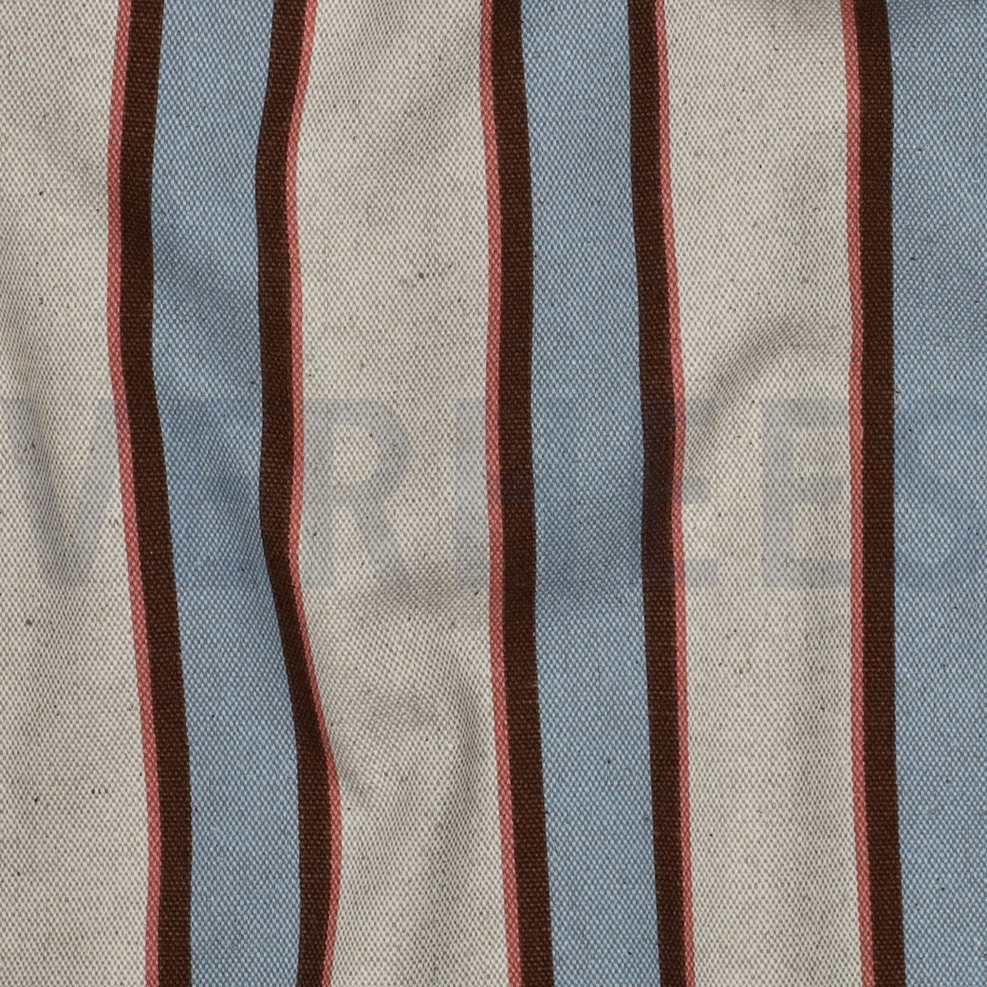CANVAS LINEN LOOK STRIPES LIGHT BLUE (high resolution) #2