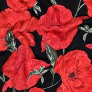 FRENCH TERRY DIGITAL BLUMEN SCHWARZ (thumbnail) #2