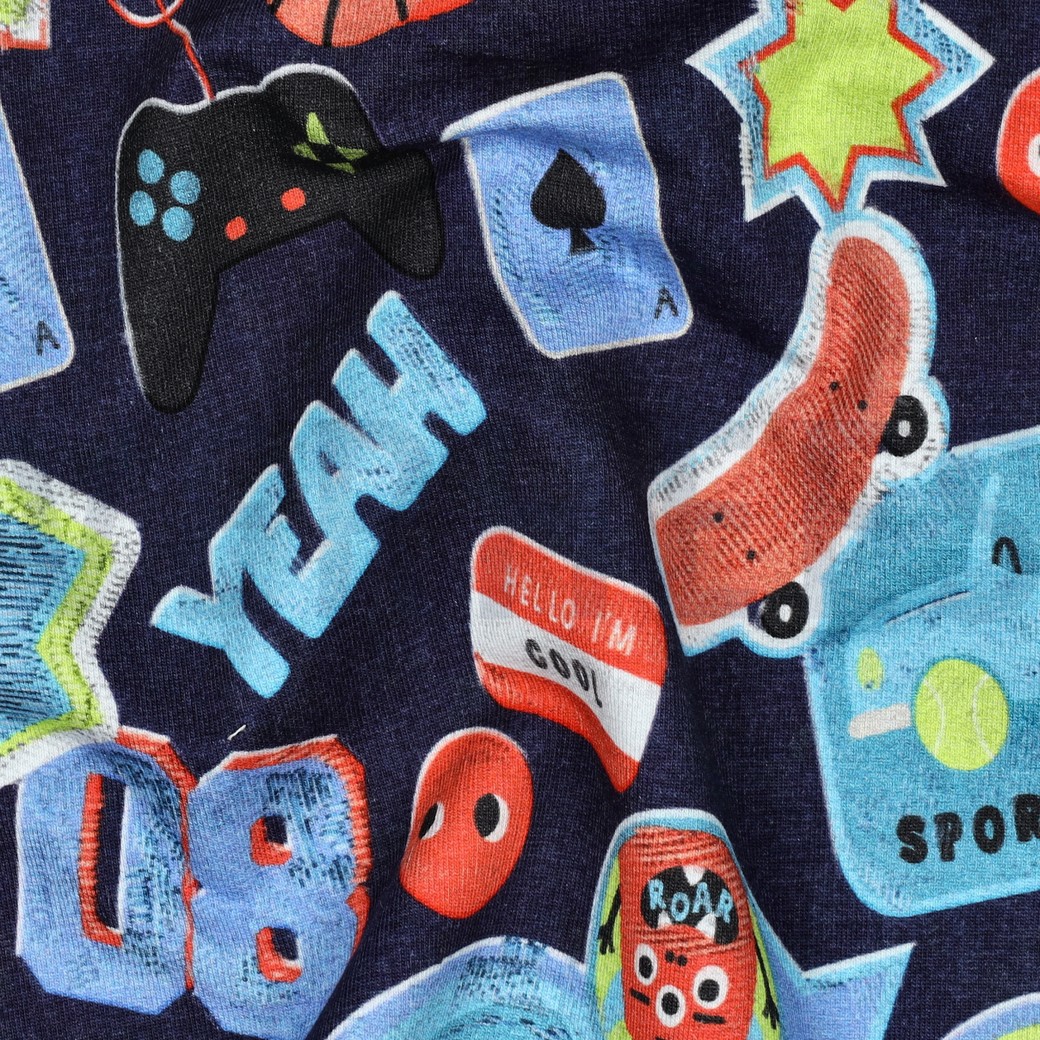 FRENCH TERRY DIGITAL GAMES NAVY #7