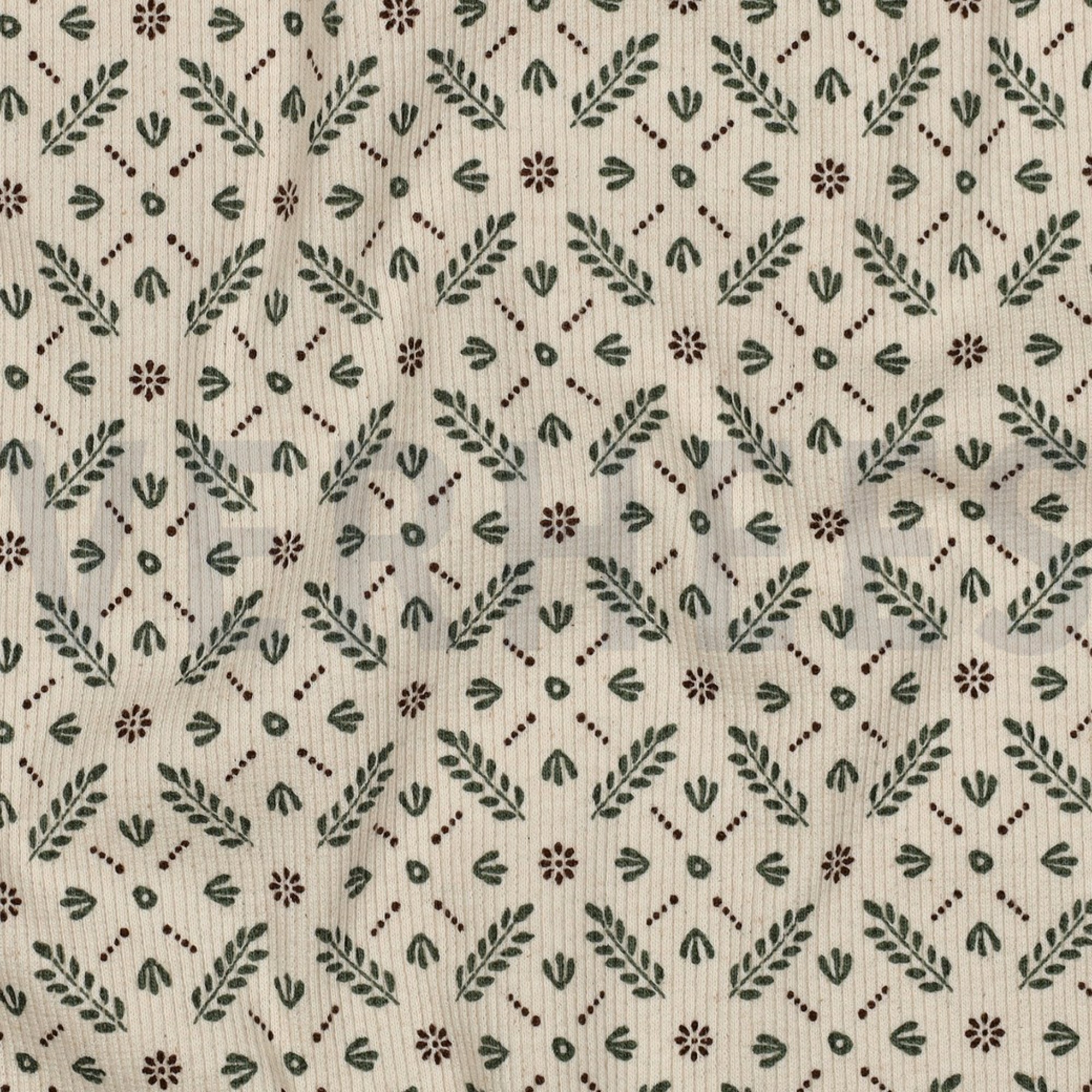 RIB JERSEY GOTS NATUREL BLOEMEN NATUREL (high resolution) #2
