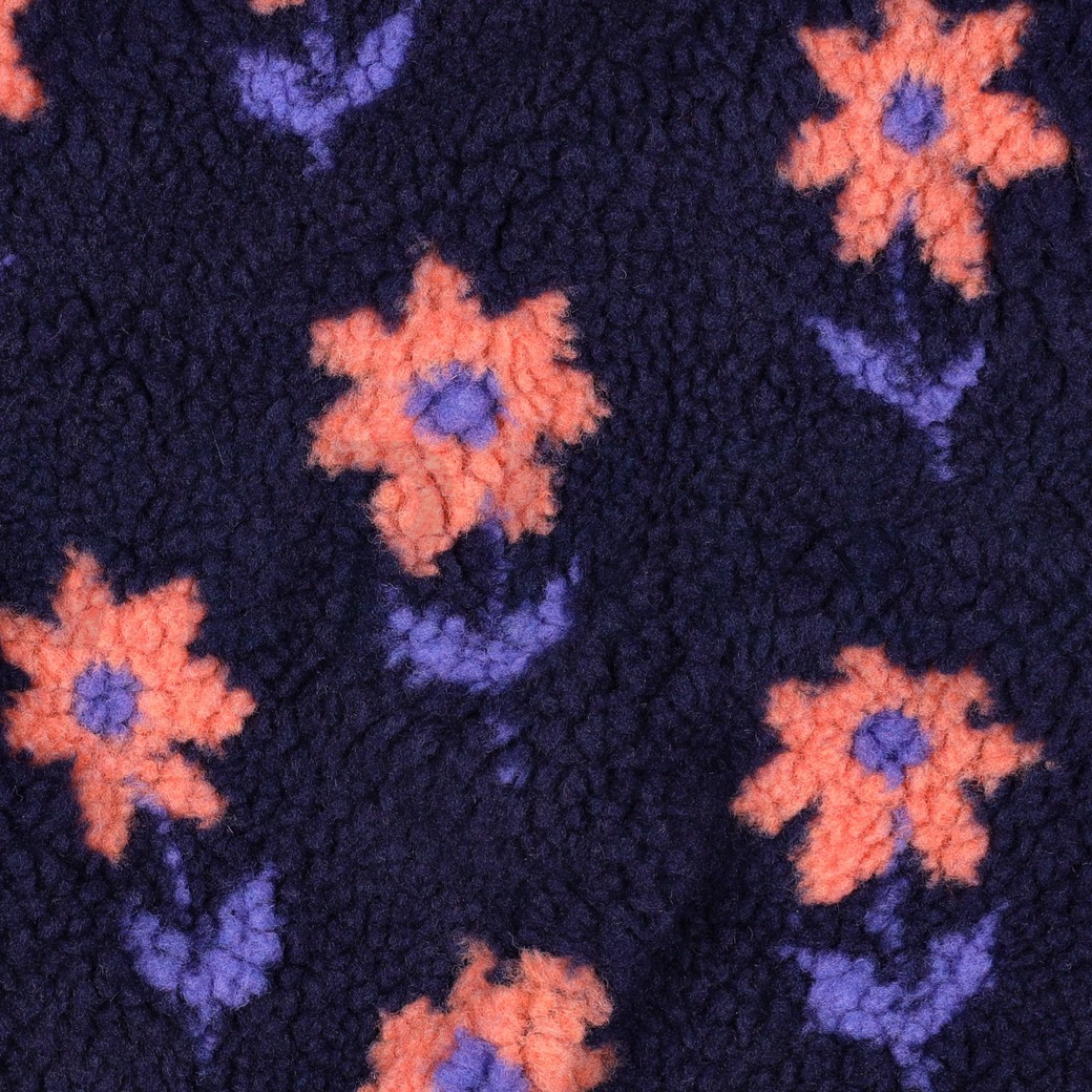 TEDDY JACQUARD FLOWERS NAVY #7