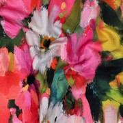 FRENCH TERRY DIGITAL FLOWERS PINK (thumbnail) #2
