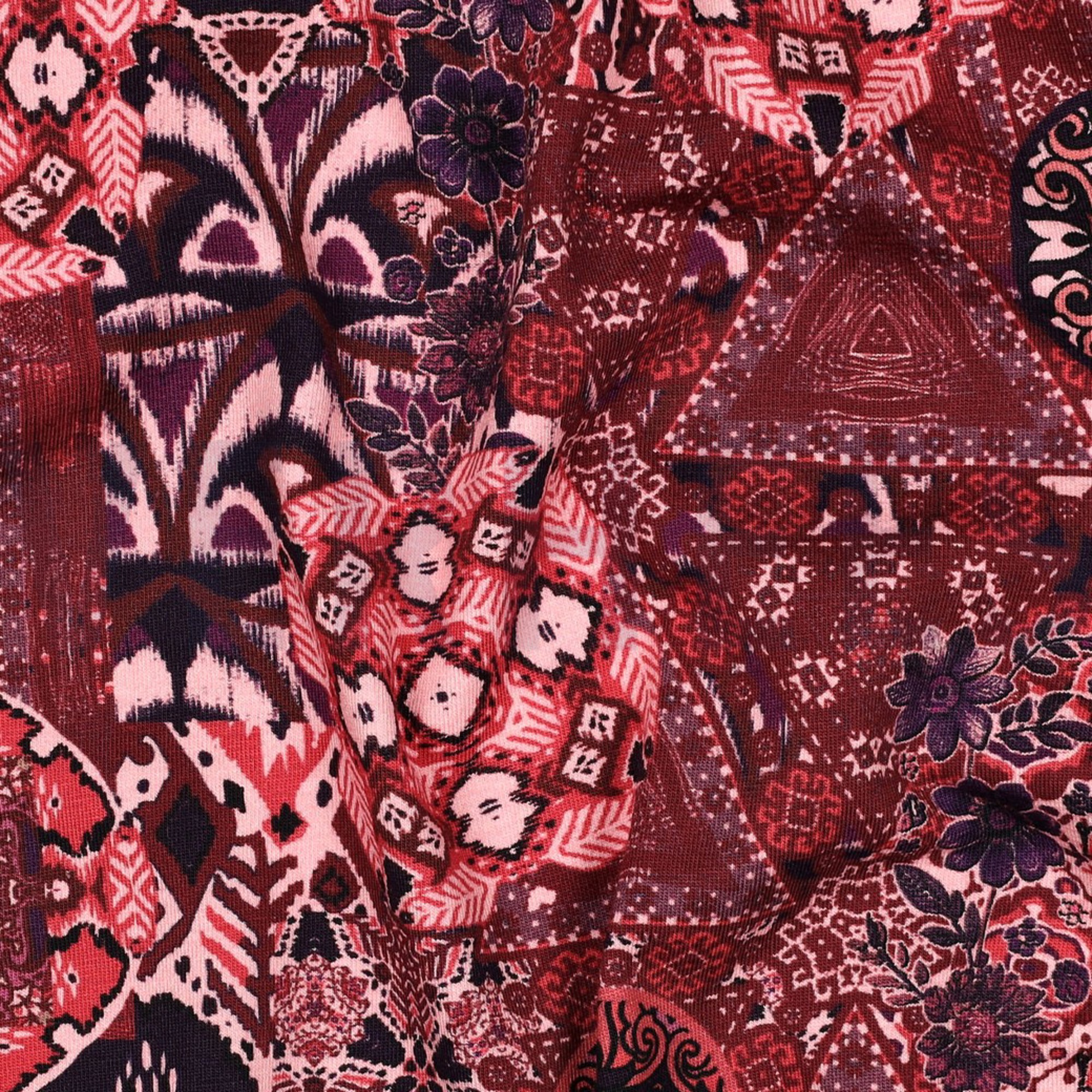 JERSEY DIGITAL ORNAMENT BORDEAUXROT (high resolution) #2