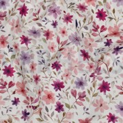 FIJNGEWEVEN KATOENEN POPLIN DIGITAAL BLOEMEN WIT (thumbnail) #2