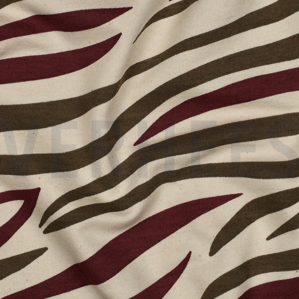 SWEAT NATURAL ANIMAL SKIN NATURAL/ BURGUNDY #7