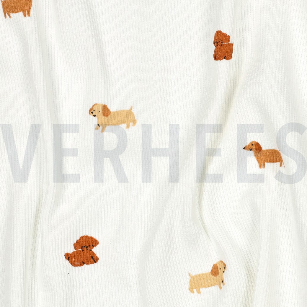 RIB JERSEY DOGS OFF WHITE #7