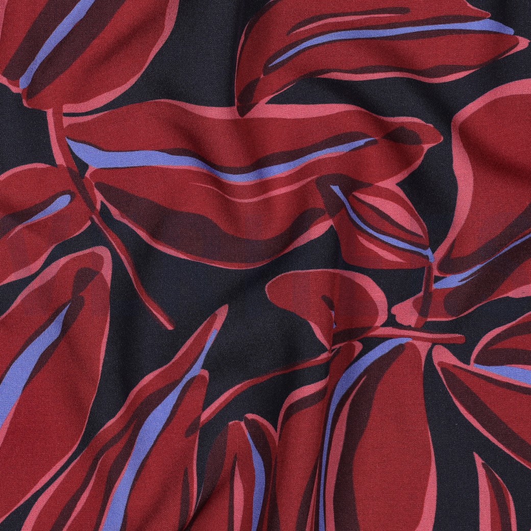 VISCOSE RADIANCE BLADEREN MARINEBLAUW #7