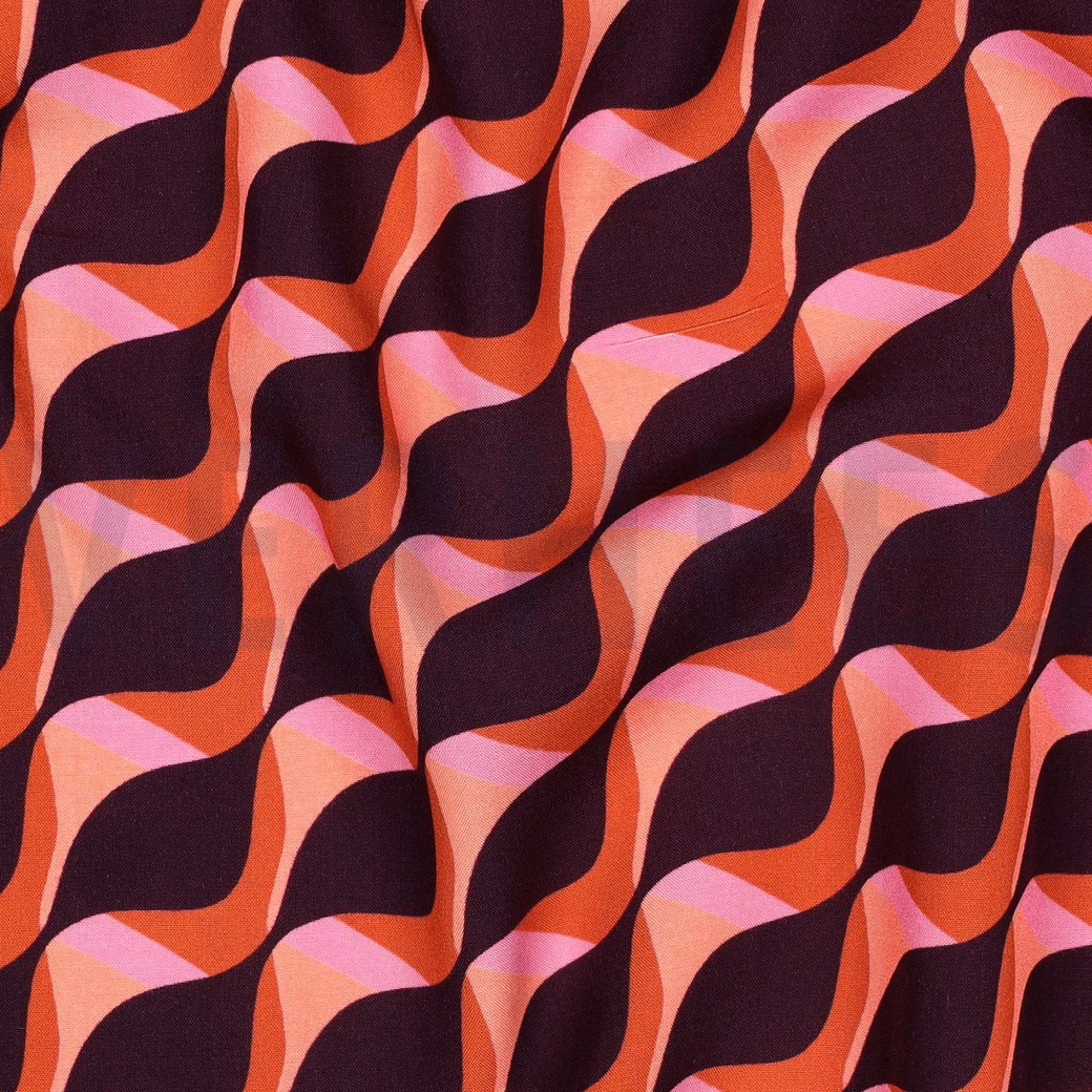 VISCOSE RADIANCE ABSTRACT DONKERPAARS #7
