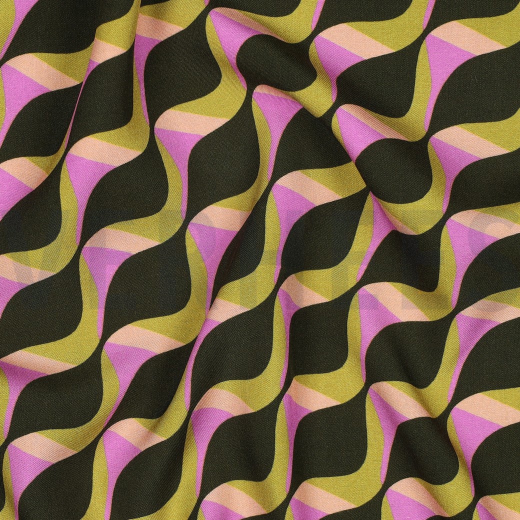 VISCOSE RADIANCE ABSTRACT GROEN #7