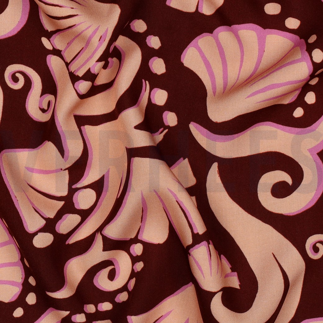 VISCOSE RADIANCE ABSTRACT BORDEAUXROOD #7