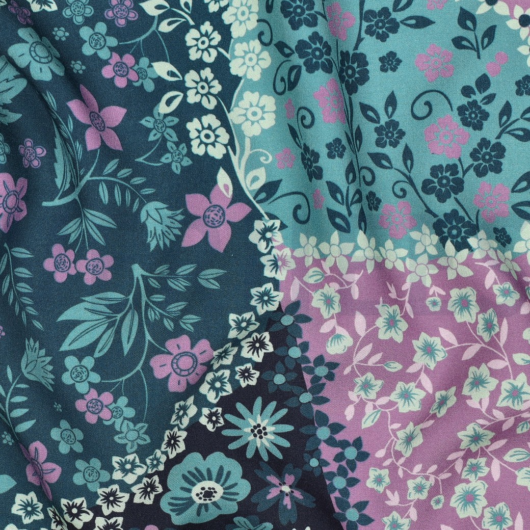 VISCOSE RADIANCE PATCHWORK GREEN #7