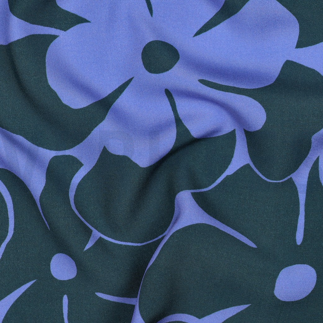 VISKOSE RADIANCE BLUMEN BLAU #7