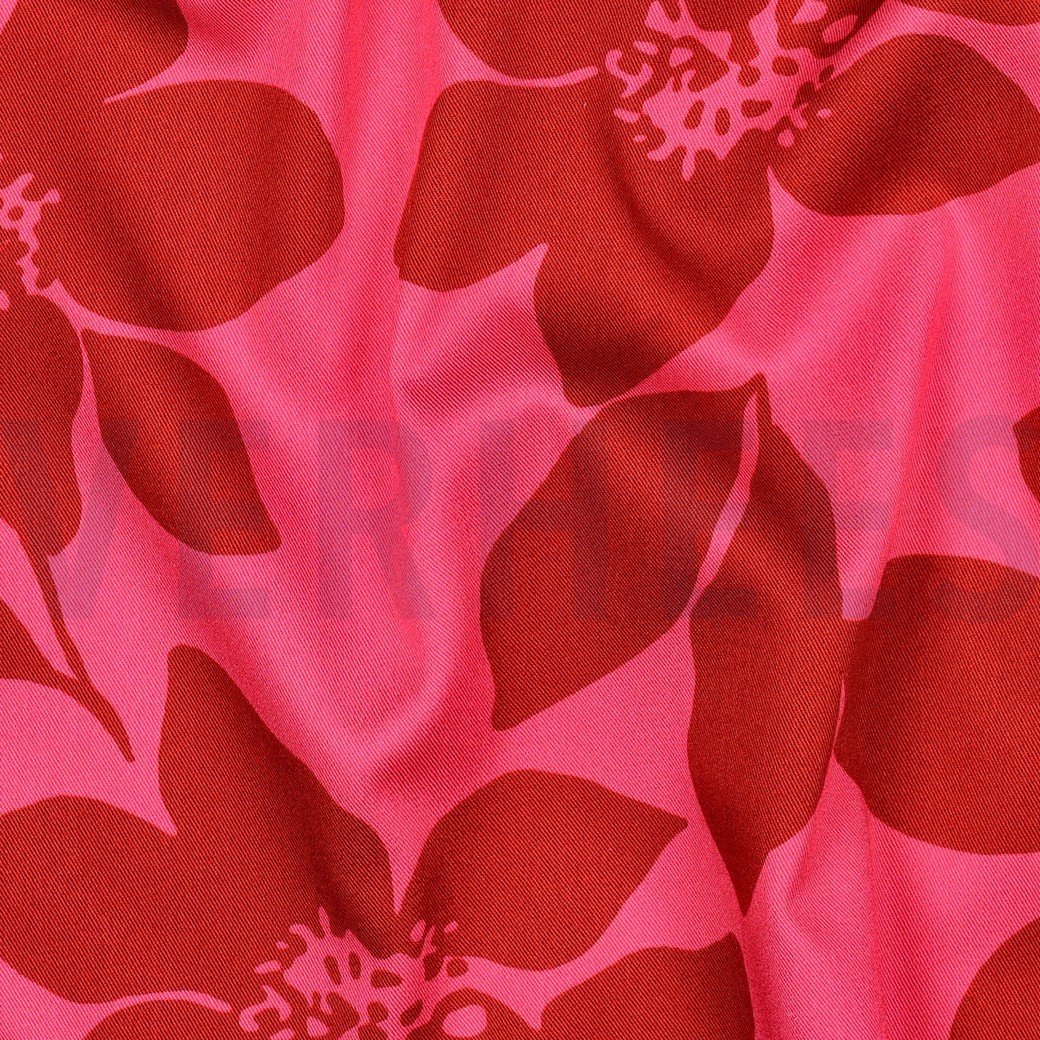 VISCOSE ROSELLA STRETCH FLOWERS PINK #7