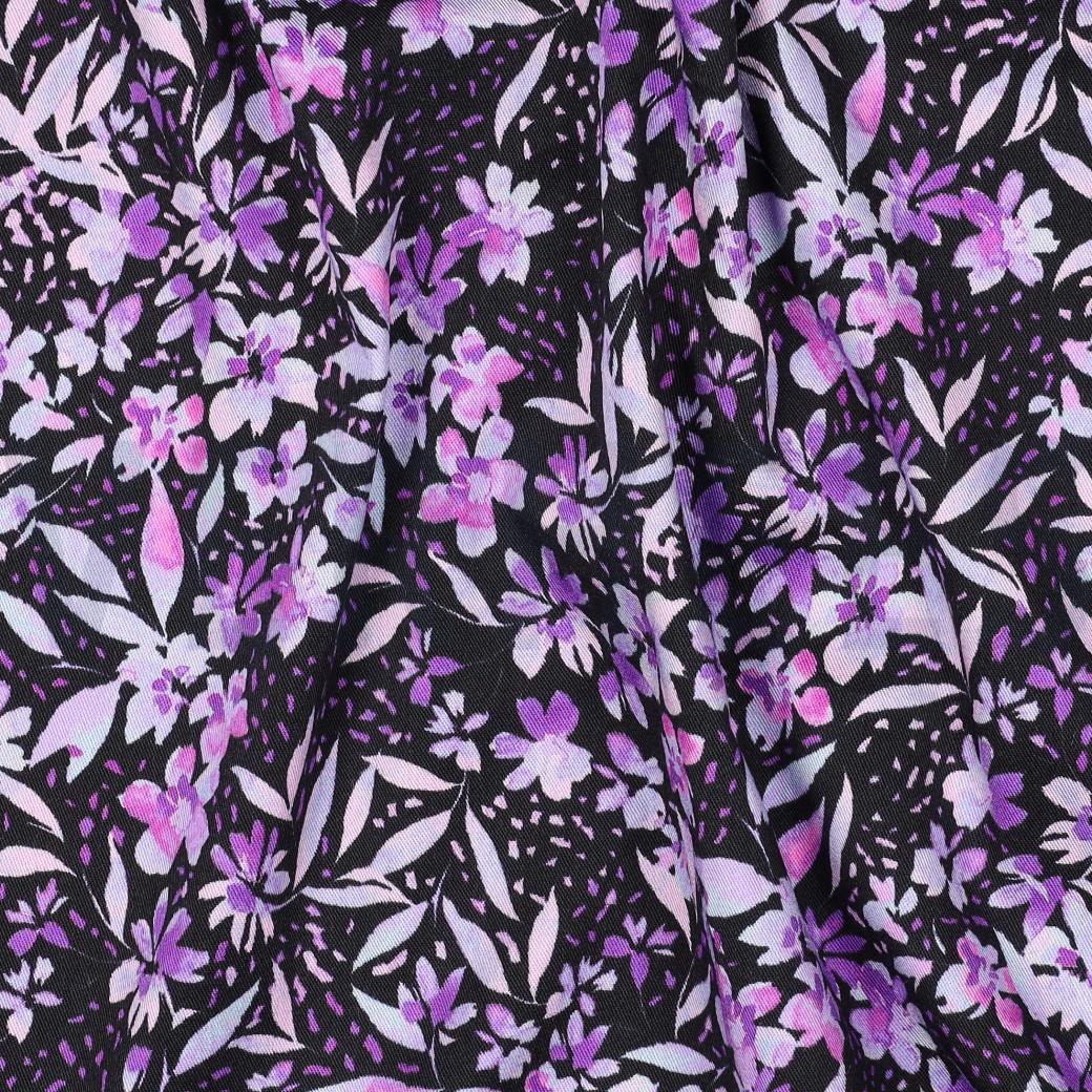 VISCOSE ROSELLA STRETCH DIGITAAL BLOEMEN PAARS #7
