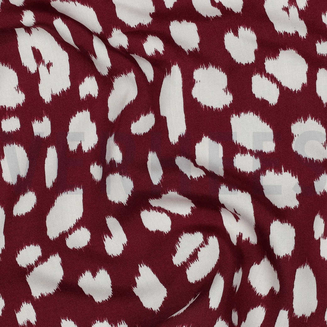 LENZING™ ECOVERO™ DIERENHUID ROOD #7