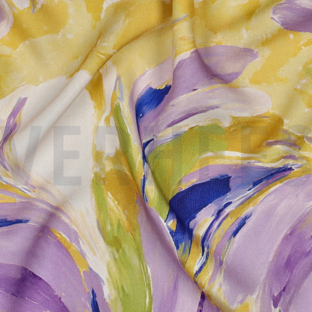 VISCOSE RADIANCE DIGITAAL BLOEMEN GEEL #7