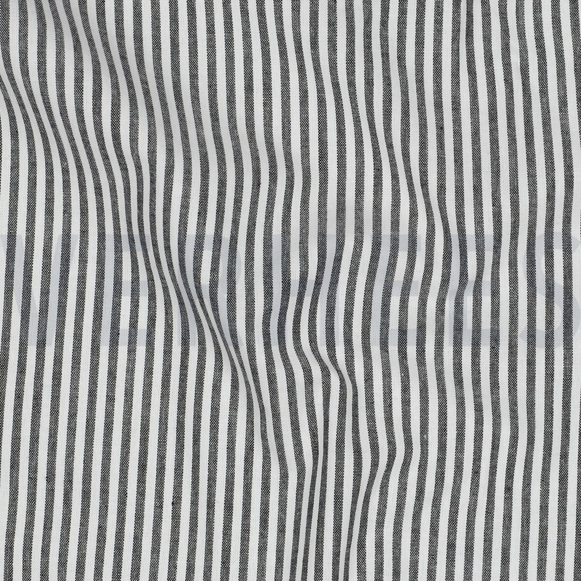 GARENGEVERFD POPLIN STREPEN 3MM ZWART (high resolution) #2