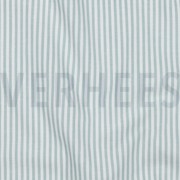 GARENGEVERFD POPLIN STREPEN 3MM TEAL (thumbnail) #2