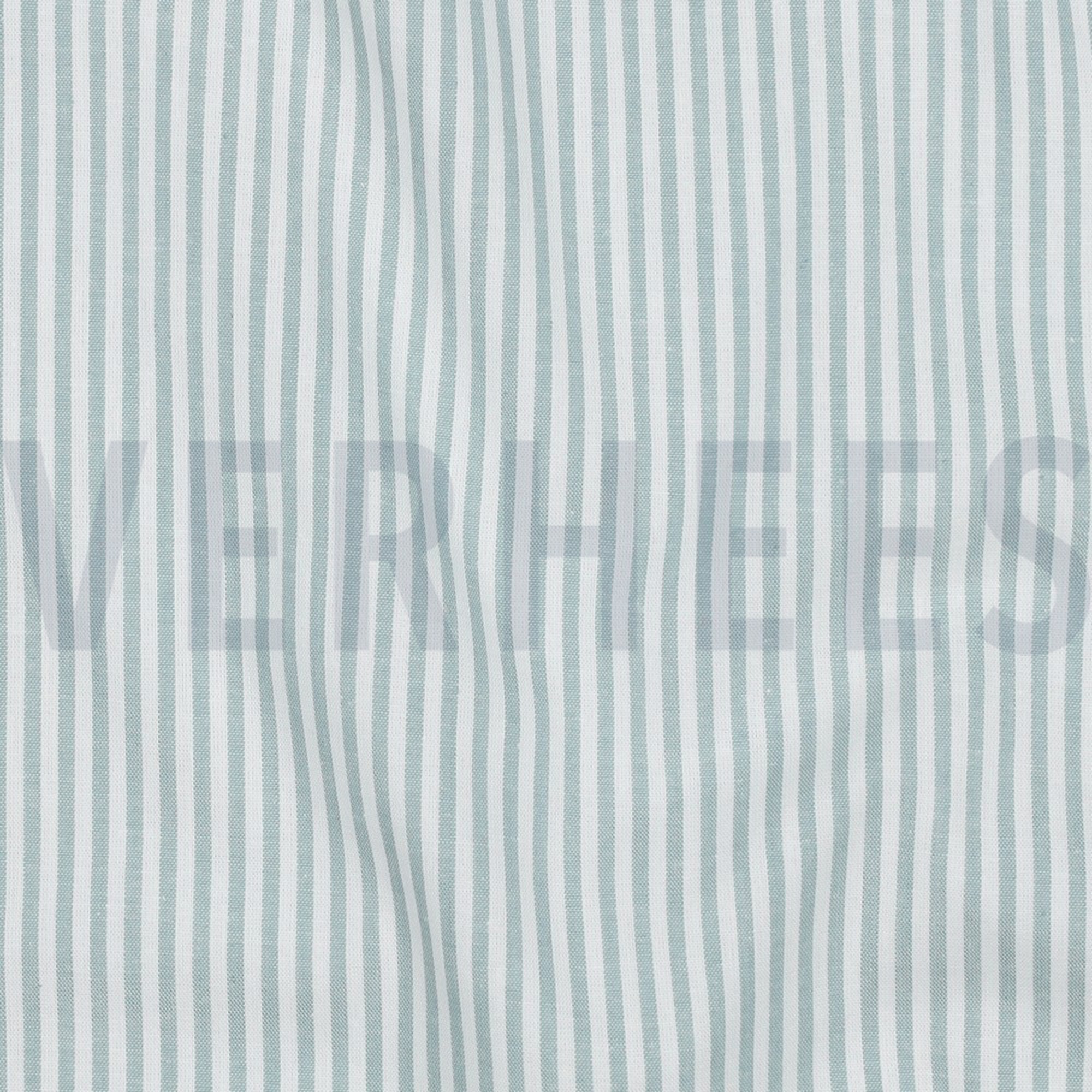 GARENGEVERFD POPLIN STREPEN 3MM TEAL (high resolution) #2