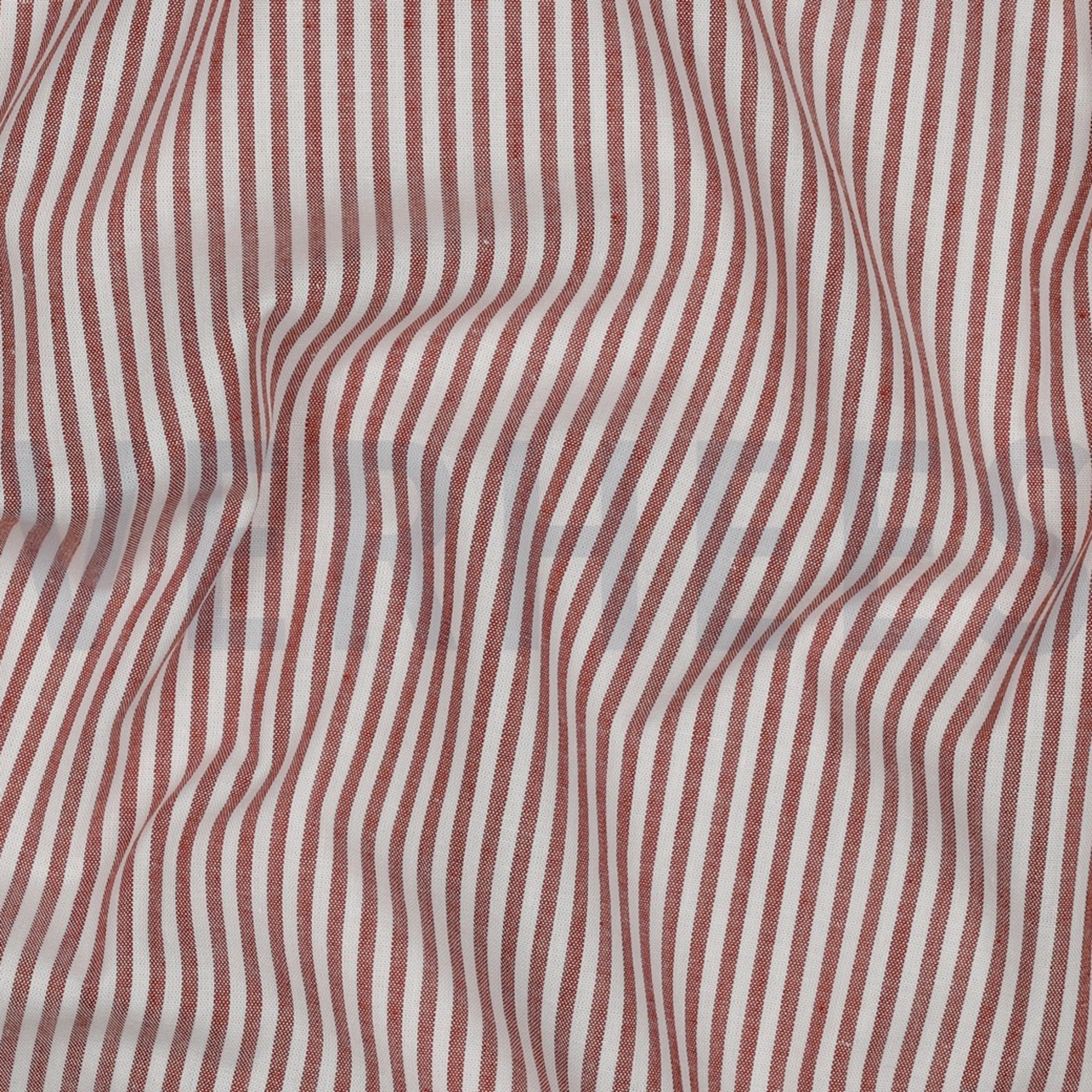 GARENGEVERFD POPLIN STREPEN 3MM TERRACOTTA (high resolution) #2